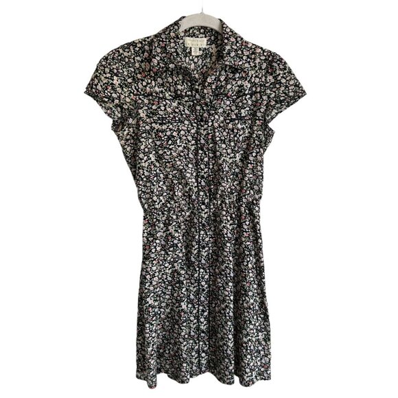 Kimchi & Blue Dresses & Skirts - Kimchi & Blue Women's Multicolor Snap Front Short Sleeve Mini Dress - Size XS